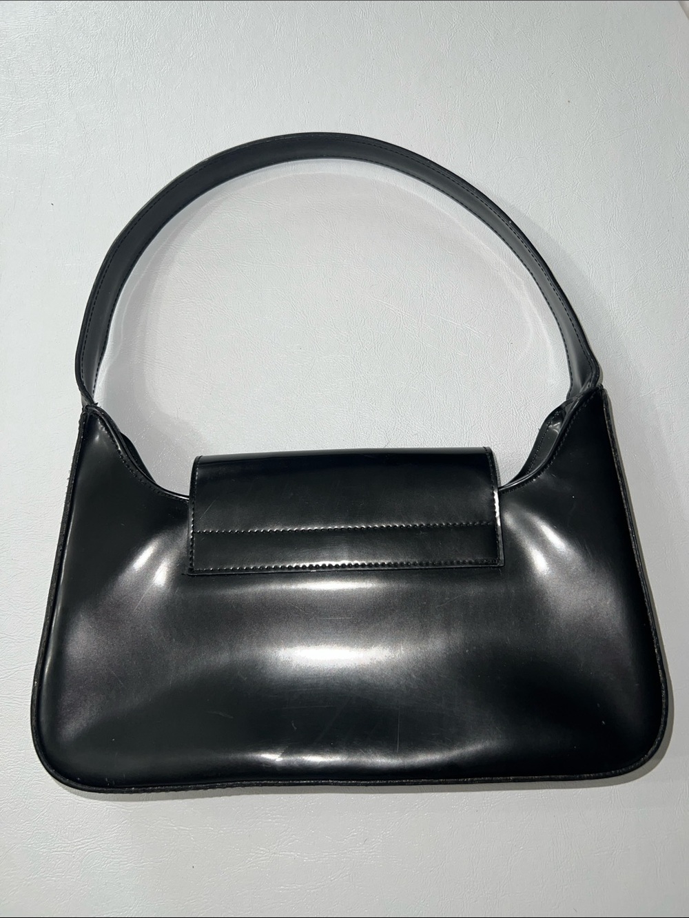 kate spade Black Patent Leather Shoulder Bag with Flap - Picture 3 of 4